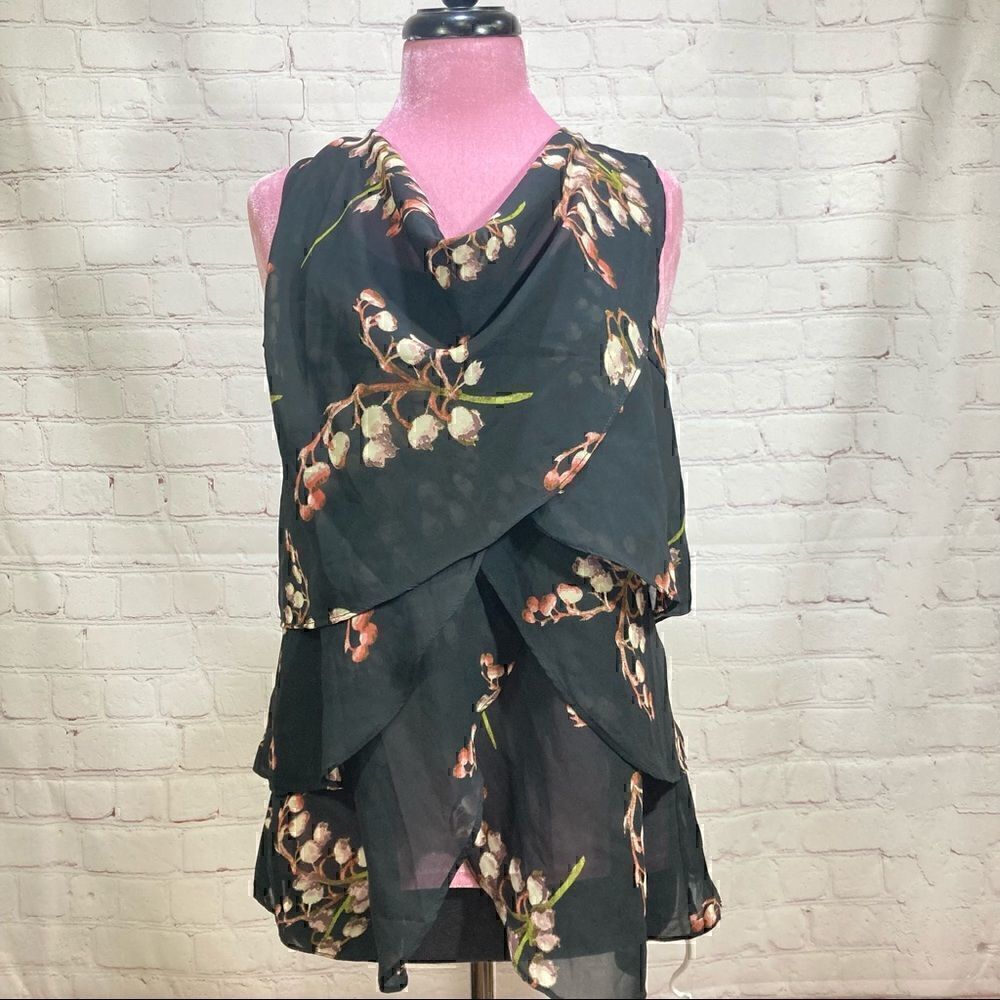 MISS ME COUTURE MM by Miss me couture layered sleeveless top Women’s Small NWT